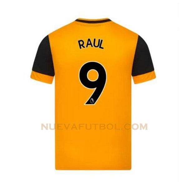 primera camiseta raul 9 wolves 2020-2021 amarillo hombre