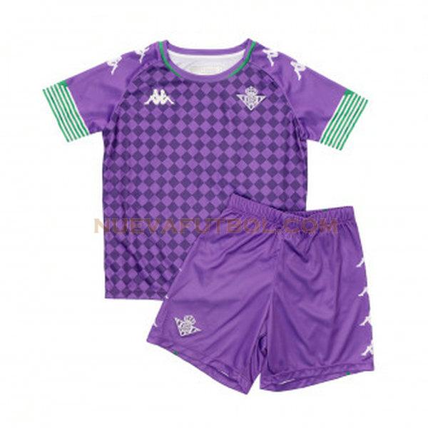 primera camiseta real betis 2020-2021 púrpura niño