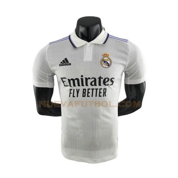 primera camiseta real madrid player 2022 2023 blanco hombre