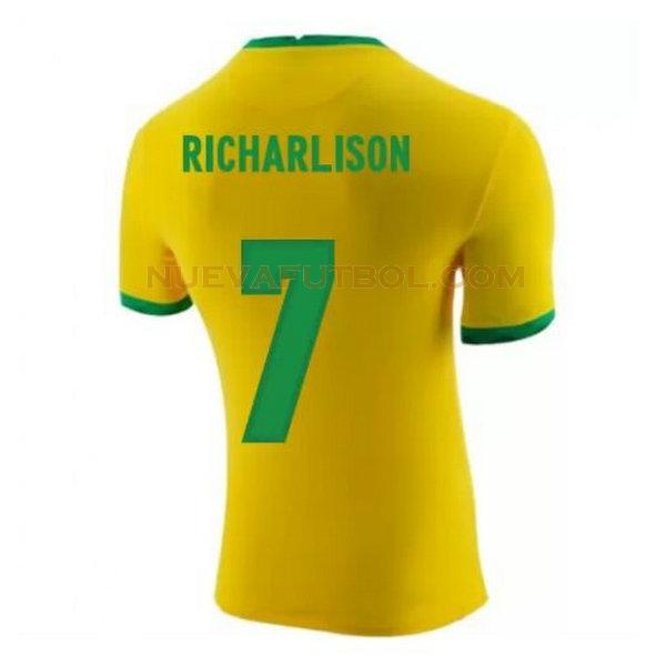 primera camiseta richarlison 7 brasil 2020-2021 amarillo hombre