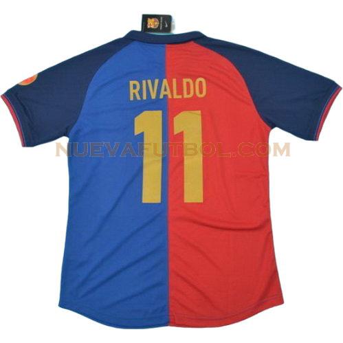 primera camiseta rivaldo 11 barcelona 1999-2000 hombre