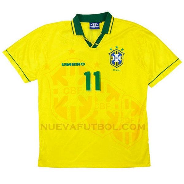 primera camiseta romario 11 brasil 1994 yellow hombre