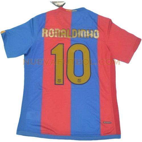 primera camiseta ronaldinho 10 barcelona 2006-2007 hombre