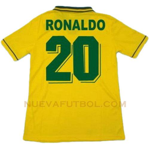 primera camiseta ronaldo 20 brasil copa mundial 1994 hombre