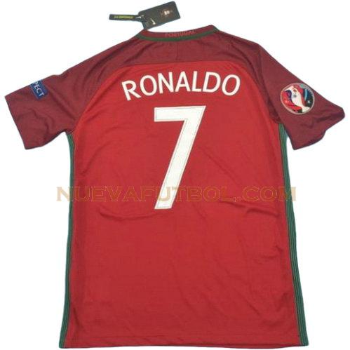 primera camiseta ronaldo 7 portugal 2016 hombre