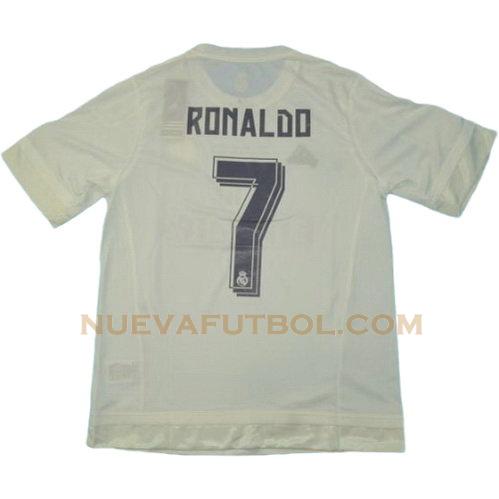 primera camiseta ronaldo 7 real madrid 2015-2016 hombre