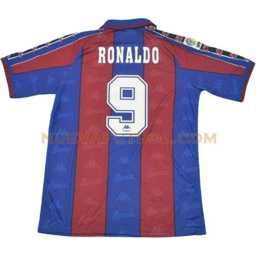 primera camiseta ronaldo 9 barcelona 1996-1997 hombre