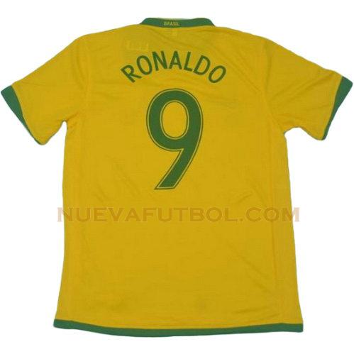 primera camiseta ronaldo 9 brasil copa mundial 2006 hombre