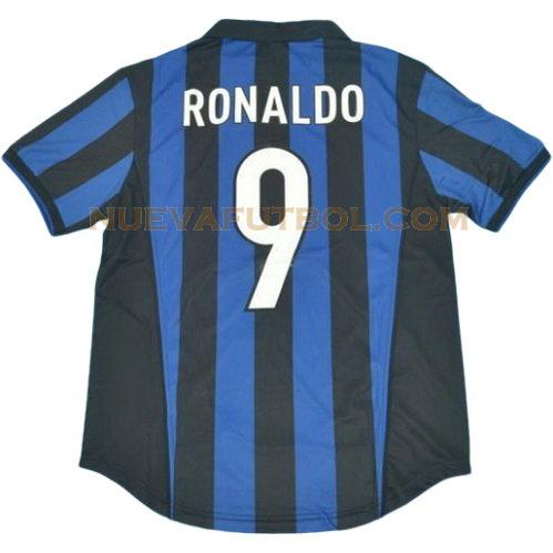 primera camiseta ronaldo 9 inter milan 1998-1999 hombre