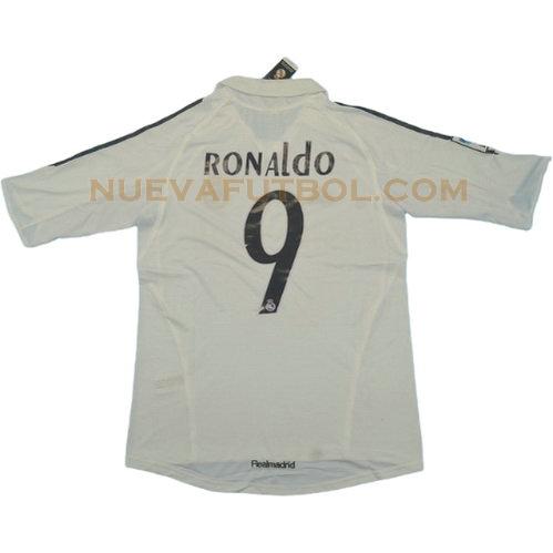 primera camiseta ronaldo 9 real madrid 2005-2006 hombre