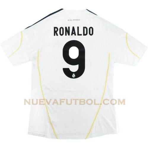 primera camiseta ronaldo 9 real madrid 2009-2010 hombre