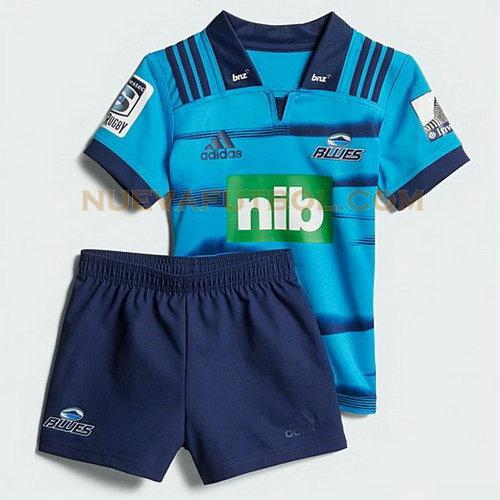primera camiseta rugby blues 2018 azul niño
