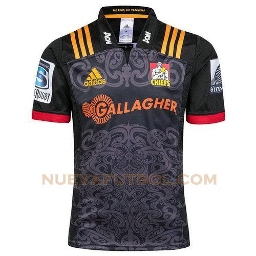 primera camiseta rugby chiefs 2018 negro hombre