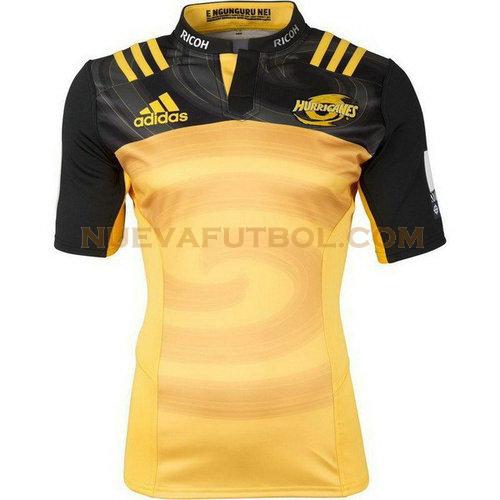 primera camiseta rugby hurricanes 2017-2018 amarillo hombre