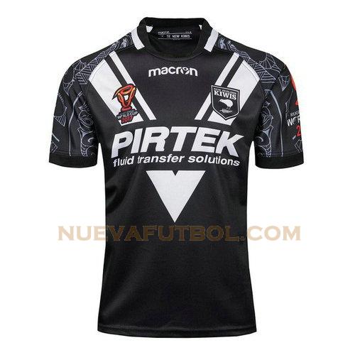 primera camiseta rugby new zealand kiwis 2017-2018 negro hombre