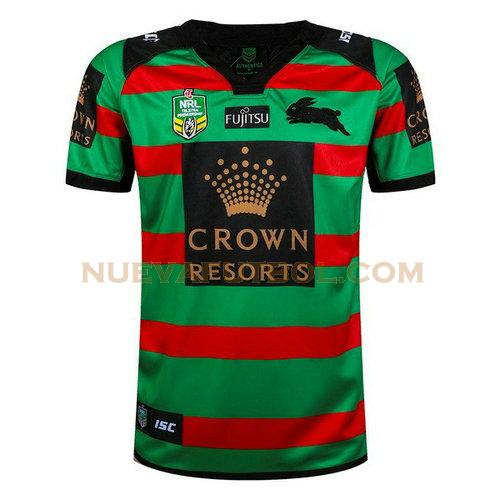 primera camiseta rugby south sydney rabbitohs 2017-2018 verde hombre