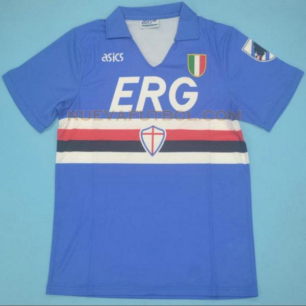 primera camiseta sampdoria 1991-1992 azul hombre