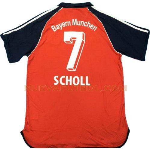 primera camiseta scholl 7 bayern de múnich 2000-2001 hombre