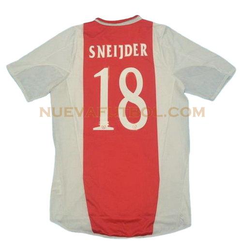 primera camiseta sneijder 18 ajax 2004-2005 hombre