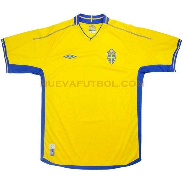 primera camiseta suecia 2004 amarillo hombre