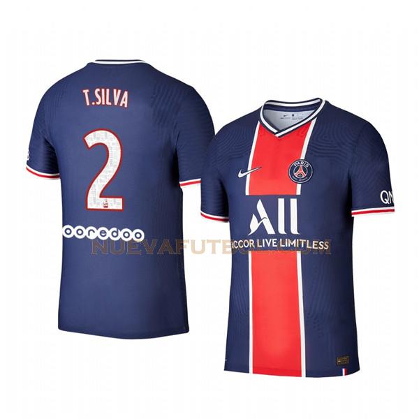 primera camiseta thiago silva 2 paris saint germain 2020-21 hombre