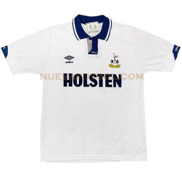 primera camiseta tottenham hotspur 1991-1993 blanco hombre