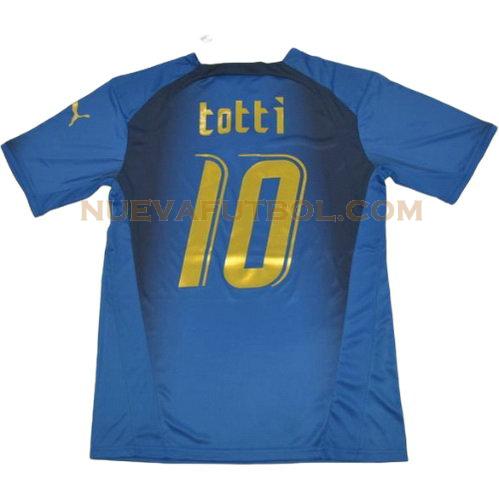 primera camiseta totti 10 italia copa mundial 2006 hombre