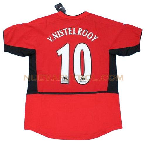 primera camiseta v.nistelrooy 10 manchester united 2002-2004 hombre