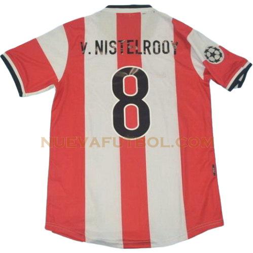 primera camiseta v.nistelrooy 8 psv eindhoven 1998 hombre