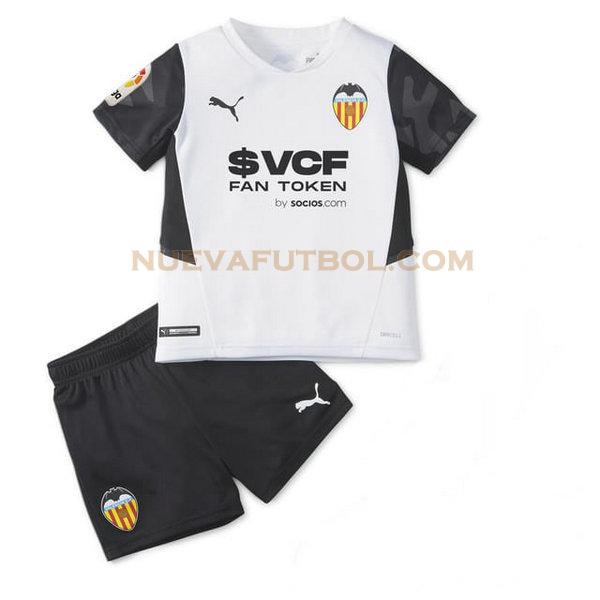primera camiseta valencia 2021 2022 blanco niño