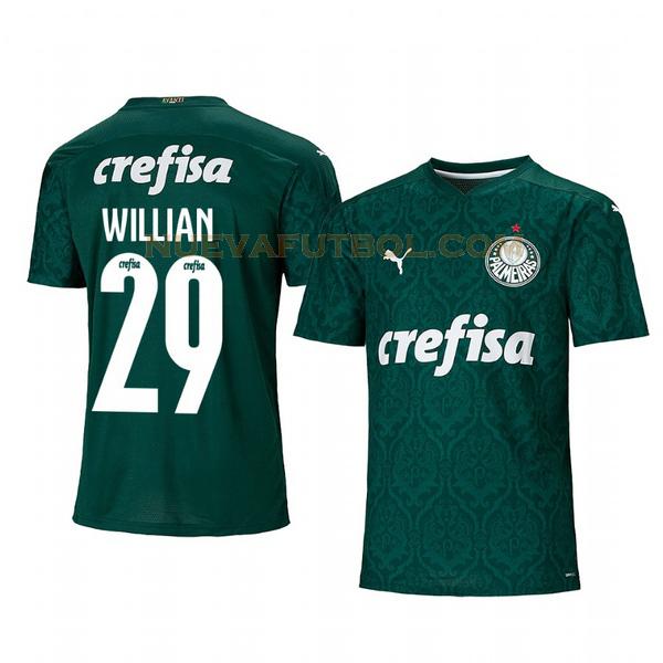 primera camiseta willian 29 palmeiras 2020-2021 hombre