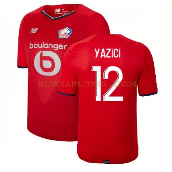 primera camiseta yazici 12 lille osc 2021 2022 rojo hombre