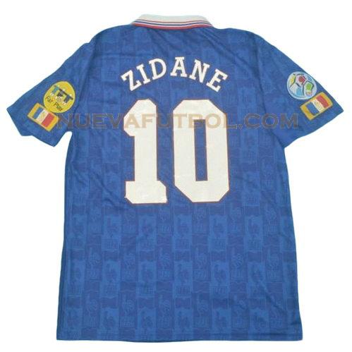 primera camiseta zidane 10 francia 1996 hombre