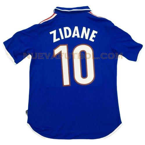 primera camiseta zidane 10 francia 2000 hombre