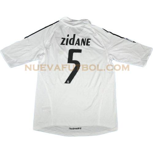 primera camiseta zidane 5 real madrid 2005-2006 hombre