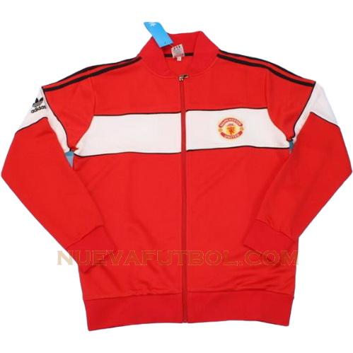 primera chaqueta manchester united 1984 rojo hombre