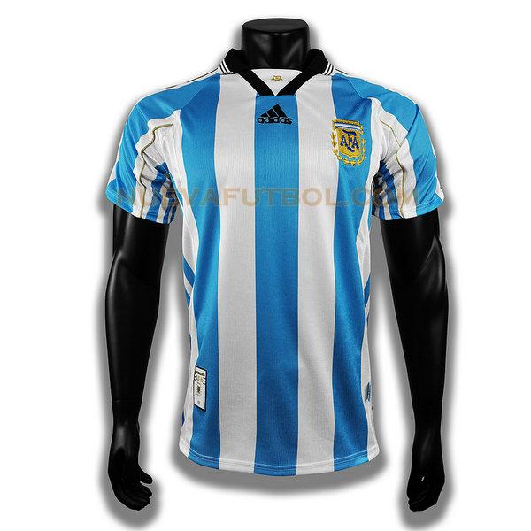 primera player camiseta argentina 1998 blanco azul hombre