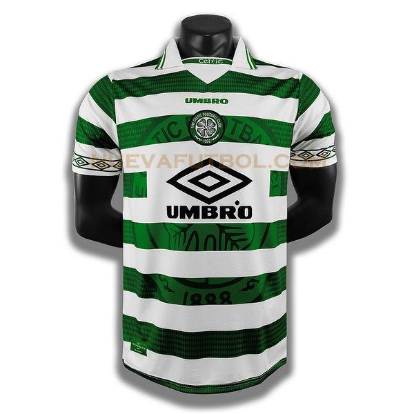primera player camiseta celtic 1998 1999 blanco verde hombre