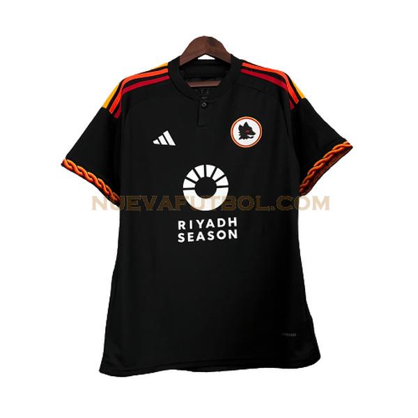 riyadh season camiseta as roma 2023 2024 negro hombre