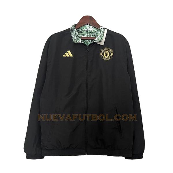 rompeviento manchester united 2023 24 negro hombre