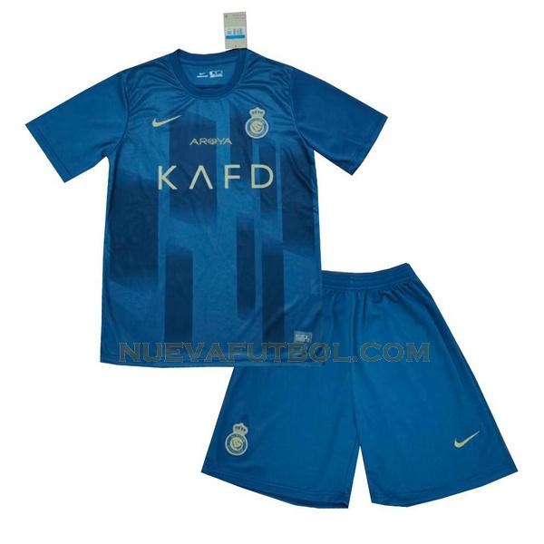 segunda camiseta al-nassr fc 2023 2024 azul niño