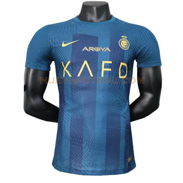 segunda camiseta al-nassr fc player 2023 2024 azul hombre