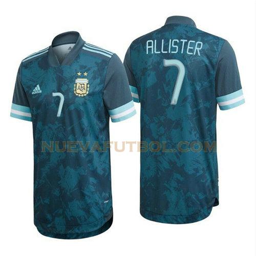 segunda camiseta allister 7 argentina 2020 hombre