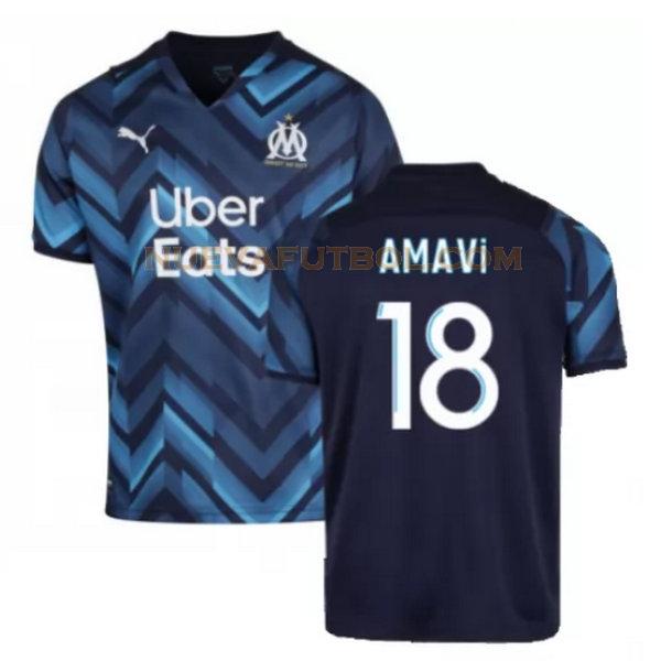 segunda camiseta amavi 18 marsella 2021 2022 azul hombre