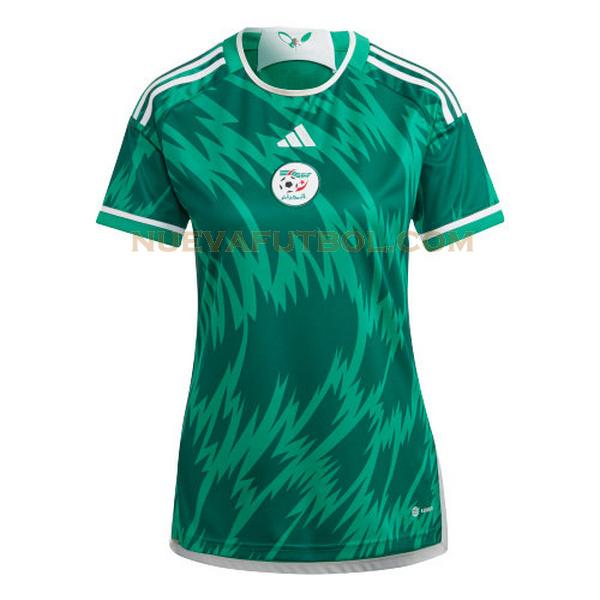 segunda camiseta argelia 2023 verde mujer
