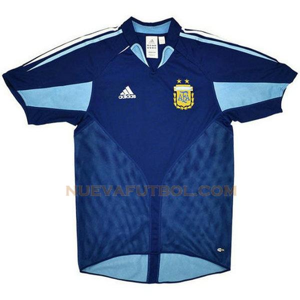 segunda camiseta argentina 2004 azul hombre