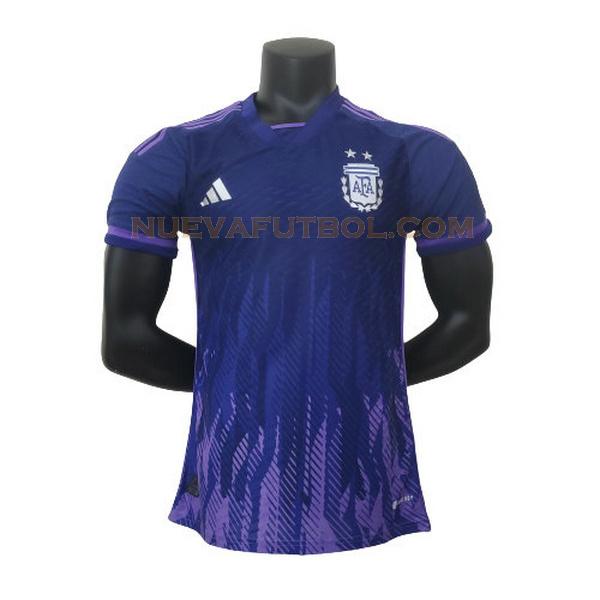 segunda camiseta argentina player 2022 azul hombre