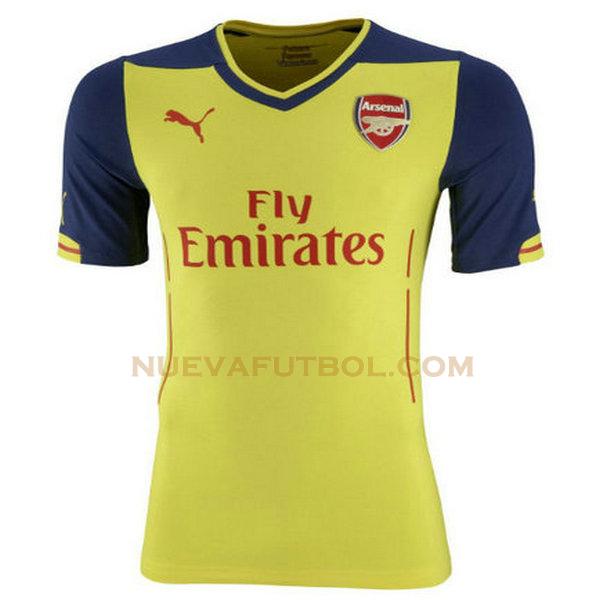 segunda camiseta arsenal 2014-2015 amarillo hombre