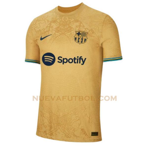 segunda camiseta barcelona 2022 2023 amarillo hombre