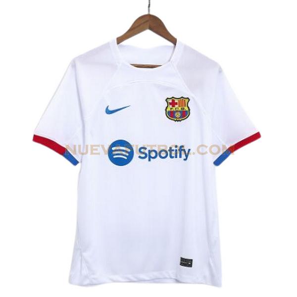 segunda camiseta barcelona 2023 2024 blanco hombre
